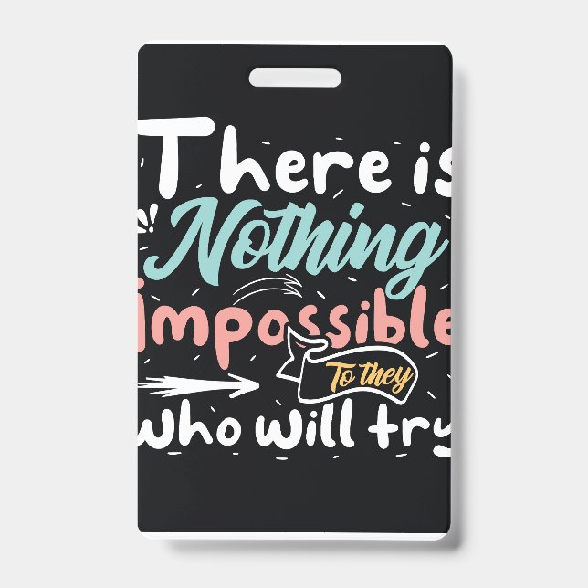 Badge Typographie motivationnelle  (Avant)