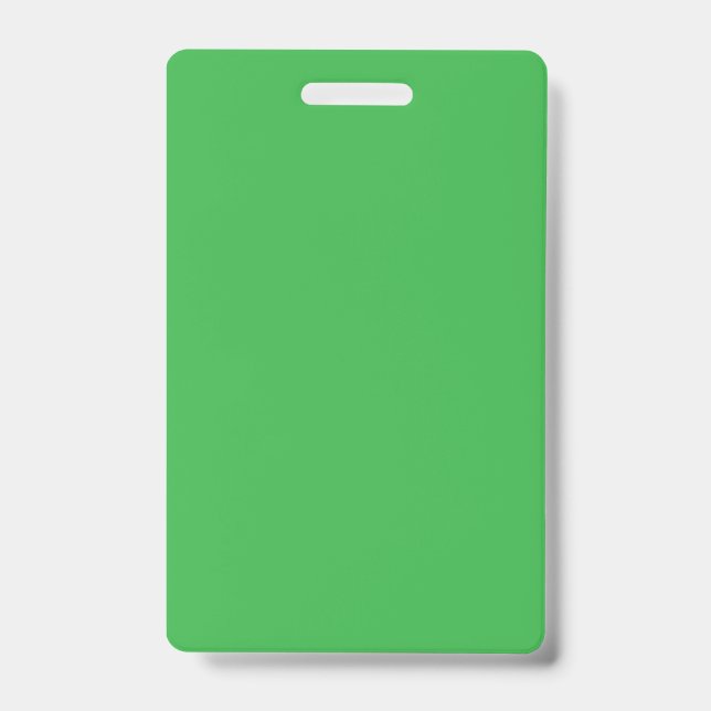 Badge un arrière - plan vert avec une bordure blanche (Avant)