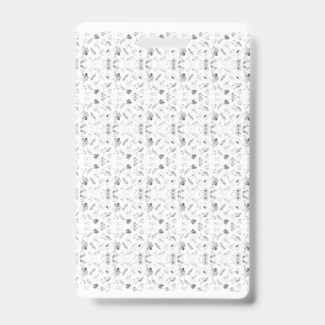 Badge Un design monochrome présentant une multitude de p (Avant)