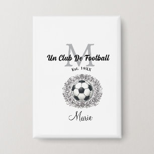 Badge un monogramme de club de football est, année coupe