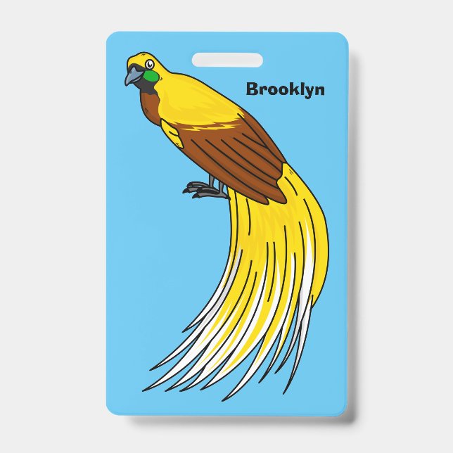 Badge Un petit oiseau de paradis (Avant)