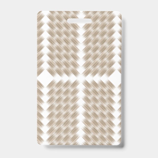 Badge Un triangle équilatéral blanc centré sur un fond u (Avant)