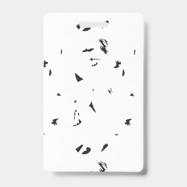 Badge Un vol d'oiseaux volant dans le ciel. (Avant)