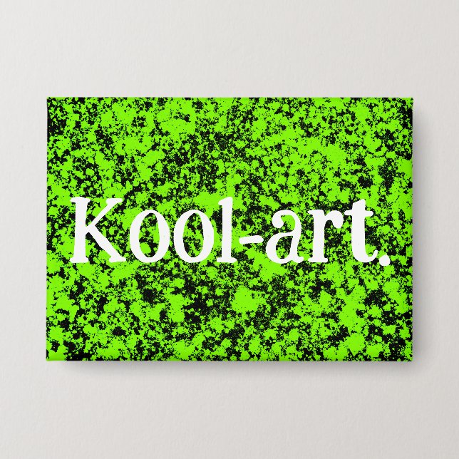 Badge Une broche rectangle avec l'image de mon oeuvre ab (Recto)