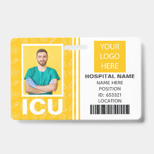 Badge Unité de soins intensifs médicaux Photo ID