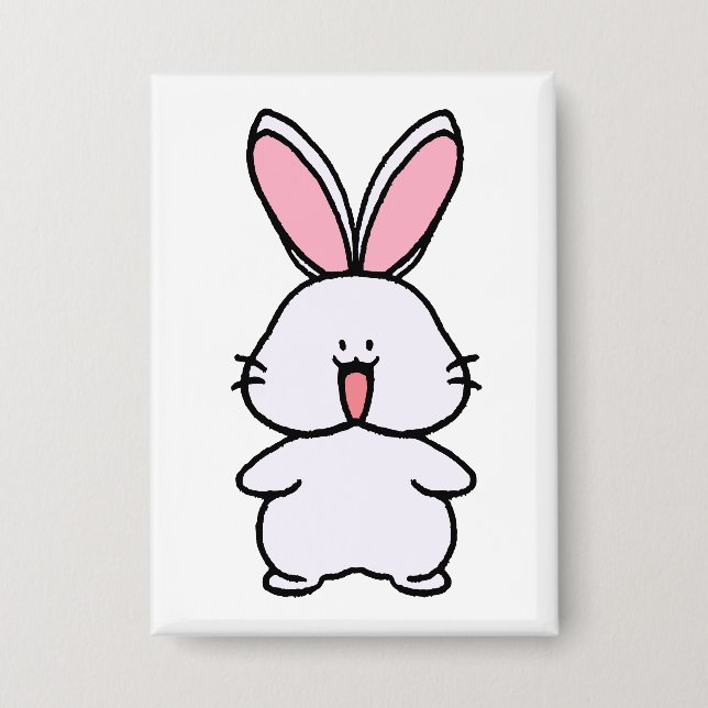 Badge Usara the Bunny – Simple Cute Character Front View (Recto)