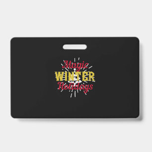 Badge Vacances magiques d'hiver