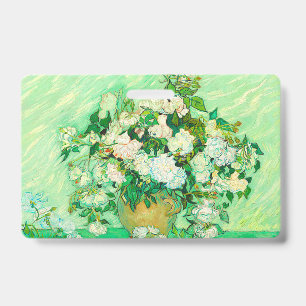 Badge Van Gogh White Roses