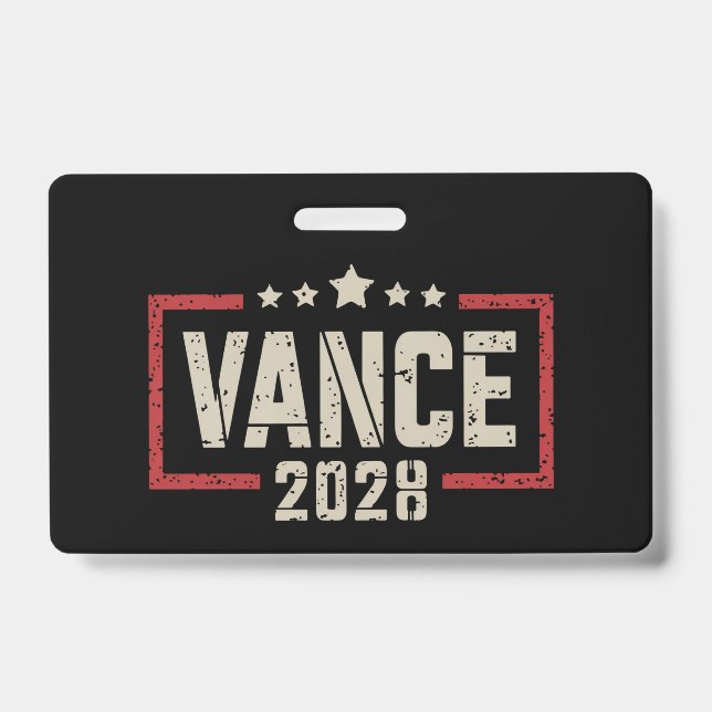 Badge Vance 2028 Président de la campagne électorale Dra (Avant)