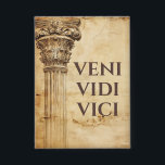 Badge Veni Vidi Vici Ancien Thème Romain<br><div class="desc">Veni Vidi Vici Empereur Julius César cite Ancien Thème Romain bouton épingle, pour ceux qui ne peuvent pas s'arrêter de penser à l'Empire Romain. Portez-le au cinéma pour vos films de gladiateurs romains préférés. Idéal comme attache de votre robe à une fête toga du campus universitaire! Cette épingle fait un...</div>