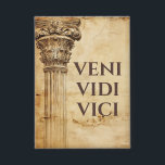 Badge Veni Vidi Vici Ancien Thème Romain<br><div class="desc">Veni Vidi Vici Empereur Julius César cite Ancien Thème Romain bouton épingle, pour ceux qui ne peuvent pas s'arrêter de penser à l'Empire Romain. Portez-le au cinéma pour vos films de gladiateurs romains préférés. Idéal comme attache de votre robe à une fête toga du campus universitaire! Cette épingle fait un...</div>