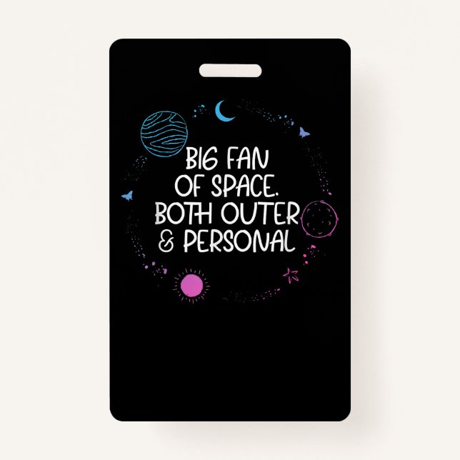 Badge Ventilateur de l'espace à la fois externe C'est tr (Devant)