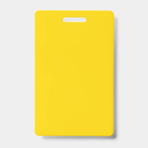 Badge Vertical Jaune & Blanc – Apparence Personnal