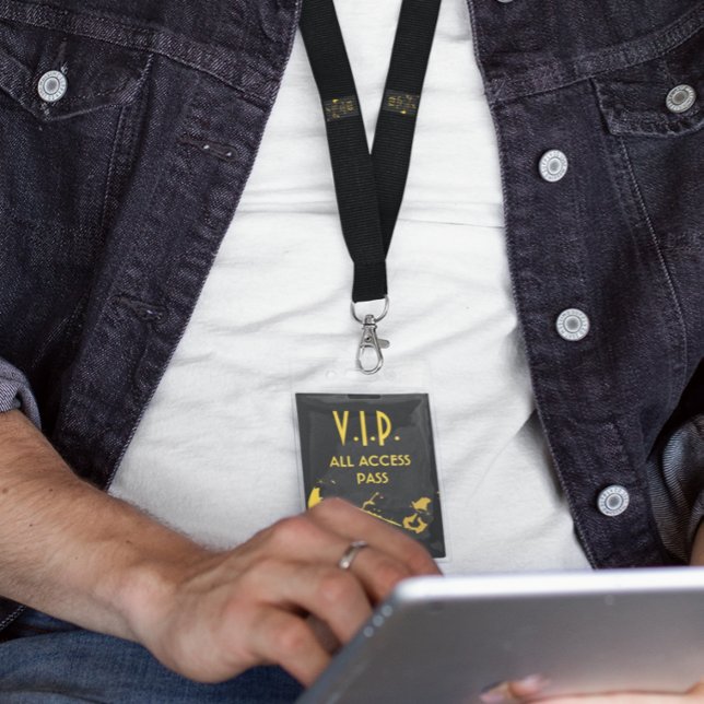 Badge vertical VIP Accès illimité lors d'un événem (Créateur téléchargé)