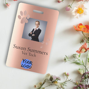 Badge Vétérinaire Groomer animal de compagnie Chien chat