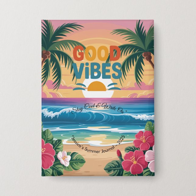 Badge Vibes d'été Carnet tropical (Recto)