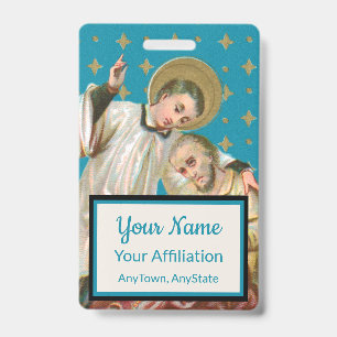 Badge Victime de St Aloysius Gonzaga et de la peste (Sty