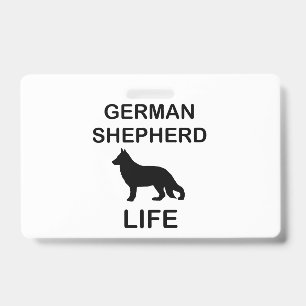 Badge vie de berger allemand