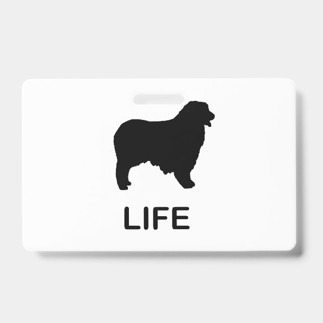 Badge vie de berger australien (Avant)