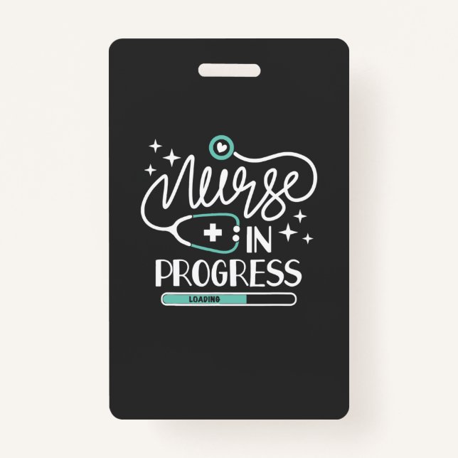 Badge Vie infirmière| Infirmière en cours (Devant)