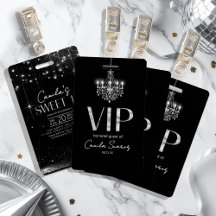 Vieux Hollywood B & W Chandelier Sweet 16 ID1108