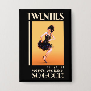 Badge Vingt ans n'avaient jamais l'air si bon Vintage