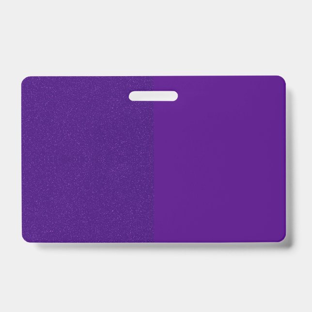 Badge Violet Partagé Verticalement (Personnalisabl (Avant)