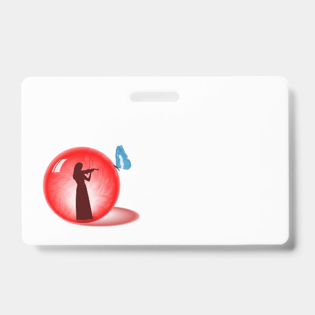 Badge Violoniste dans Sphère (Avant)