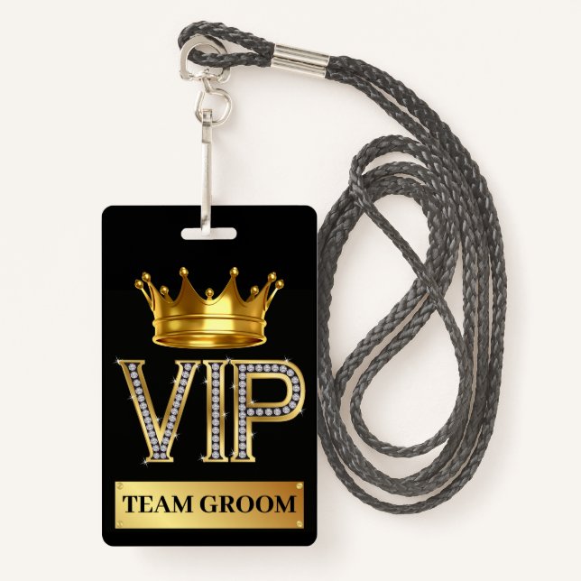 BADGE VIP (Devant avec lanière)