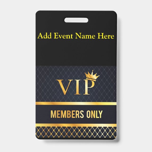 BADGE VIP (Avant)
