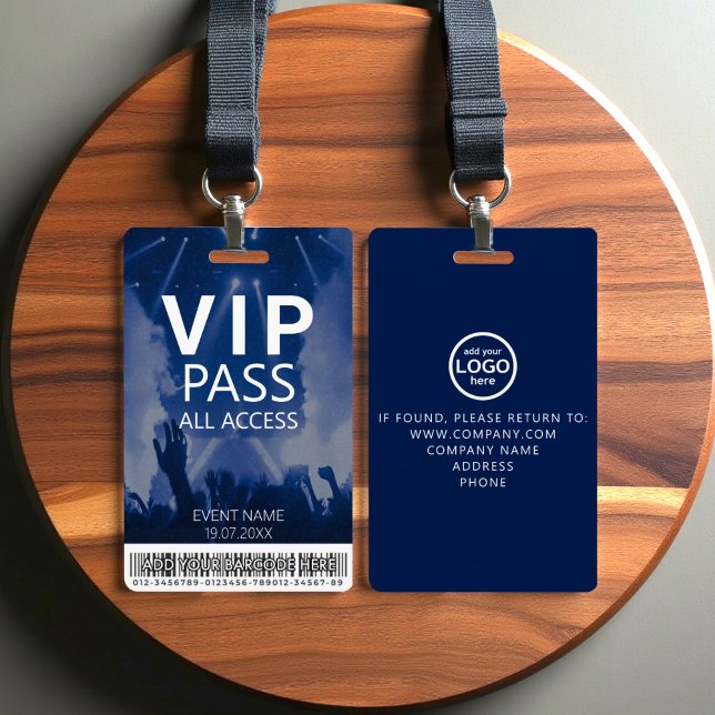 Badge VIP Accès Illimité Personnalisé avec Code-Ba (Créateur téléchargé)