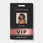 VIP Access Membre uniquement rose or glam photo