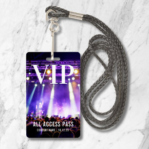Badge VIP All Access Pass Concert Event