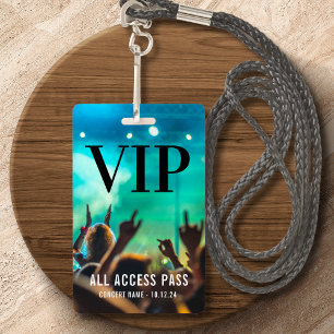 Badge VIP All Access Pass Concert Event