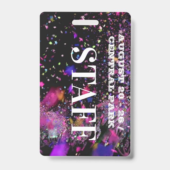 Badge VIP All Access Personnel Employé Concert Club Part (Avant)