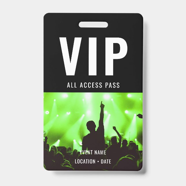 Badge VIP Custom Event or Concert Name All Access (Avant)