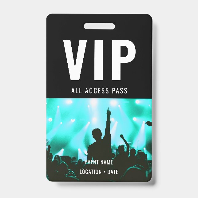 Badge VIP Custom Event or Concert Name All Access (Avant)
