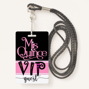 Badge VIP Mis Quince révisé - Voir Retour