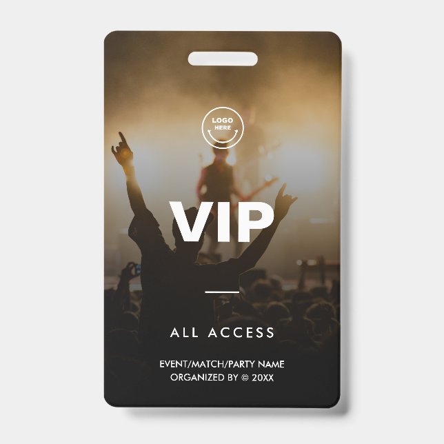 Badge VIP Music Festival Match Party All Access (Face)