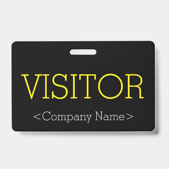 Badge "VISITEUR" élégant (Avant)