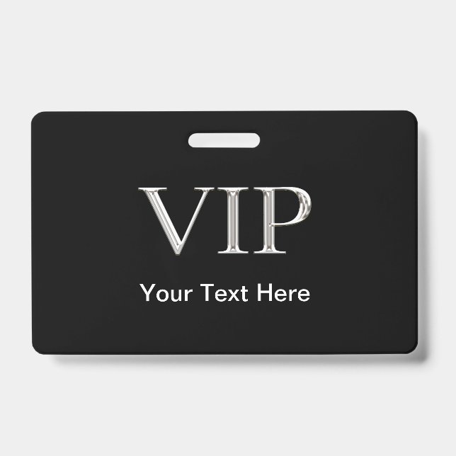 Badge Visiteur VIP de luxe (Avant)