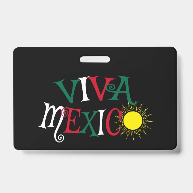 Badge Vive le Mexique (Avant)