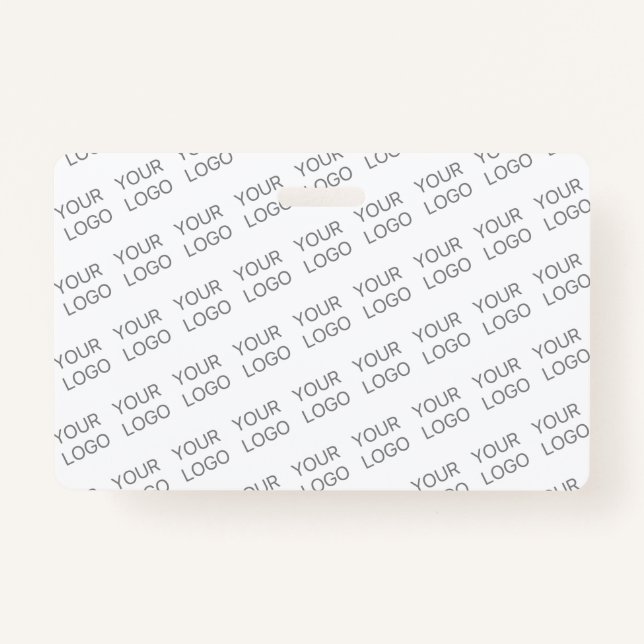 Badge Votre image/logo éclairé automatiquement + Motif (Devant)