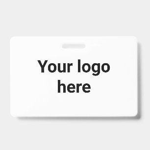 Badge votre logo ici simple minimaliste classique rond 