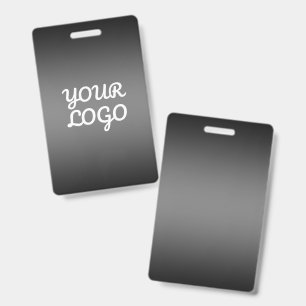 Badge Votre logo & Moderne Simple Ombre Gris foncé