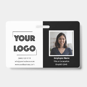 Badge Votre logo personnalisé marketing d'entreprise emp