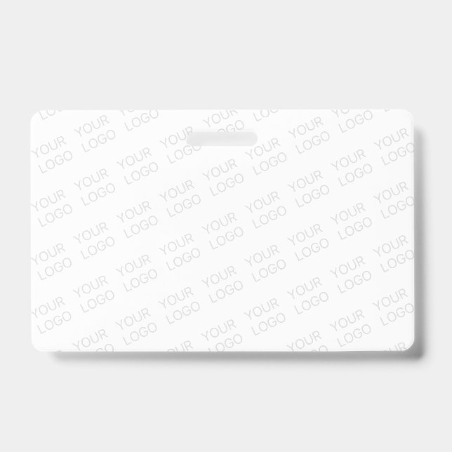 Badge Votre logo s'allège automatiquement et se répète (Face)