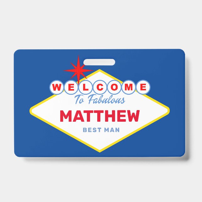 Badge VOYAGE VIP Pass Bachelor Party Invitation (Avant)