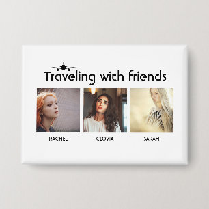 Badge Voyager avec des amis