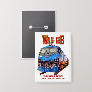 Badge WAG-12B Locomotive. Train de marchandises des chem